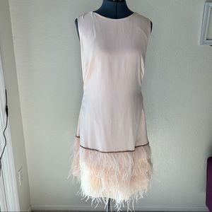 Feather bottom dress